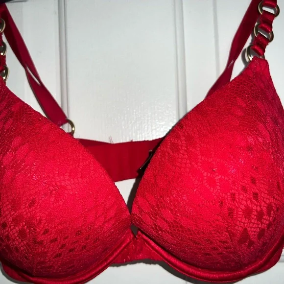 Victoria’s Secret- Very Sexy Push Up- Red Lace Bra - 34DD - Picture 3 of 6